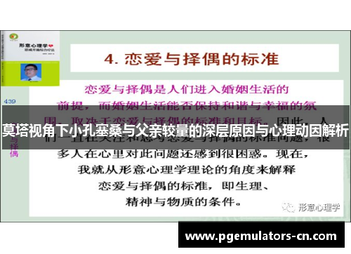 莫塔视角下小孔塞桑与父亲较量的深层原因与心理动因解析 莫塔视角下小孔塞桑与父亲较量的深层原因与心理动因解析