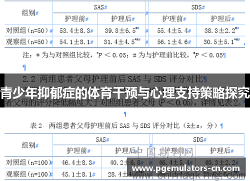 青少年抑郁症的体育干预与心理支持策略探究